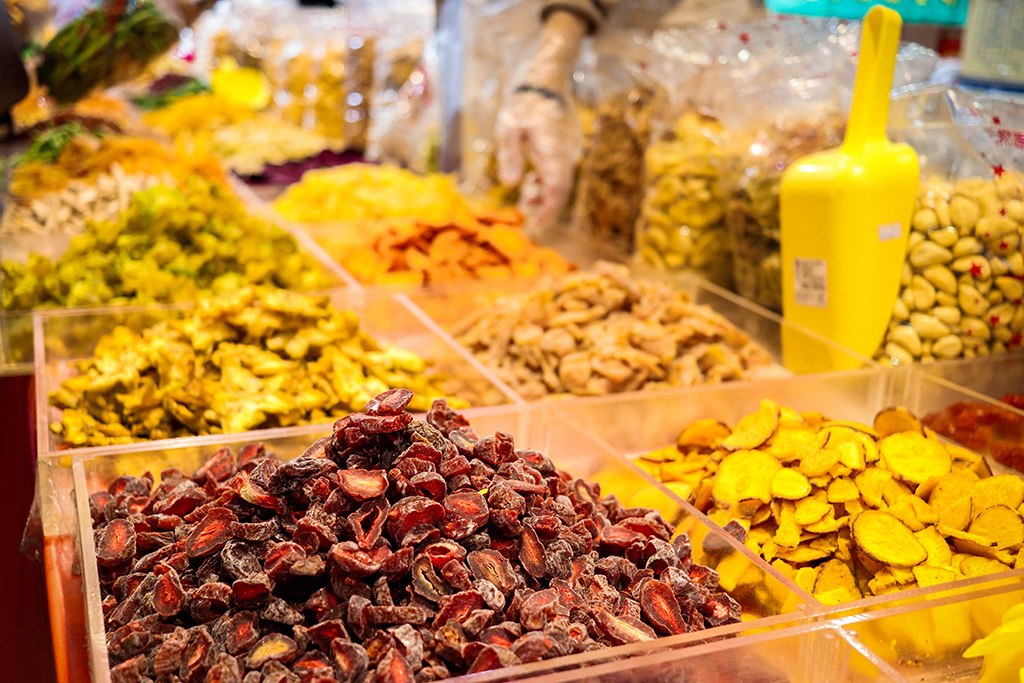 a wide variety of dried fruits for sale